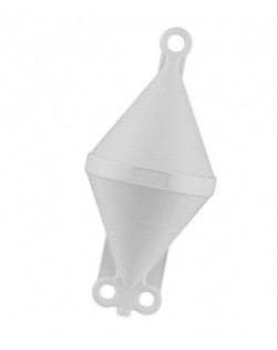 Gavitello biconico in polietilene soffiato - BIANCO